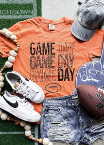 Game Day Stacked Leopard Tee