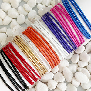 Slim Bangle Set Of 5-Comes in 8 colors!