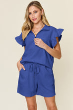 Textured Flounce Sleeve Top and Shorts Set-7 colors!