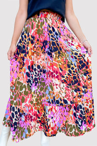 Floral Print Maxi Skirt